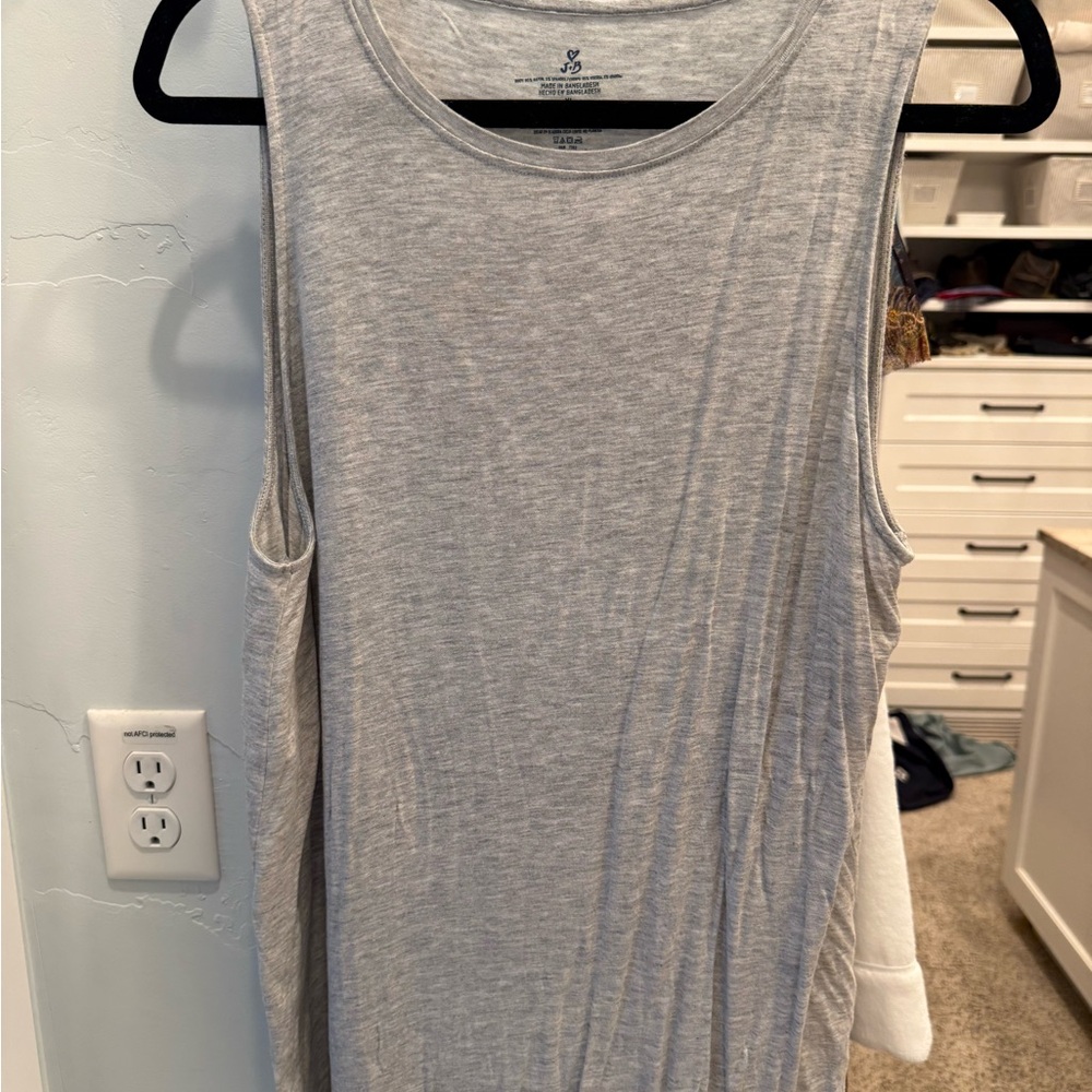 Gray Sleeveless Women's Top